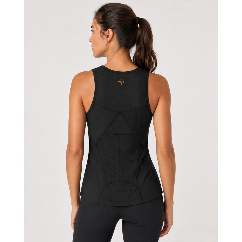 Tommie Copper Back Support Bra Tank Compression Tank Top Black XL Posture